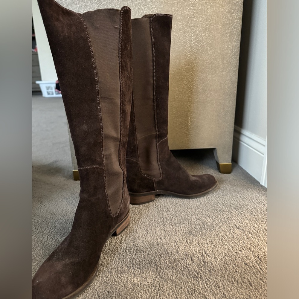Cole Haan Jodphur Boot Dark Chocolate Suede